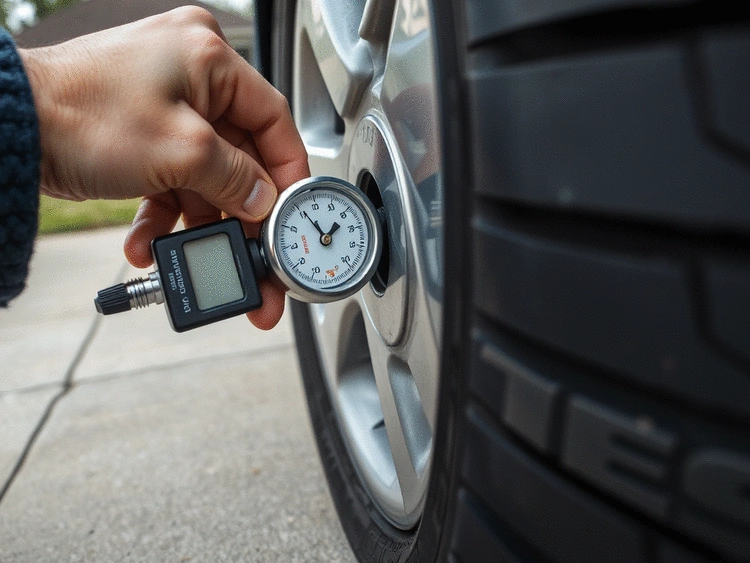 Vérification de la pression des pneus